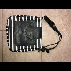Striped side purse
